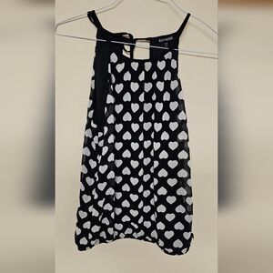 Nwt Express Heart Print Tank Top Sz M